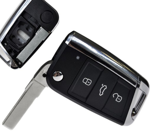 Chromkappe Schlüssel vom VW Golf7 für Octavia