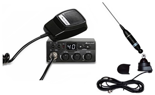 РАДИО CB MIDLAND MZERO + АНТЕННА SIRIO УСТАНОВКА95СМ