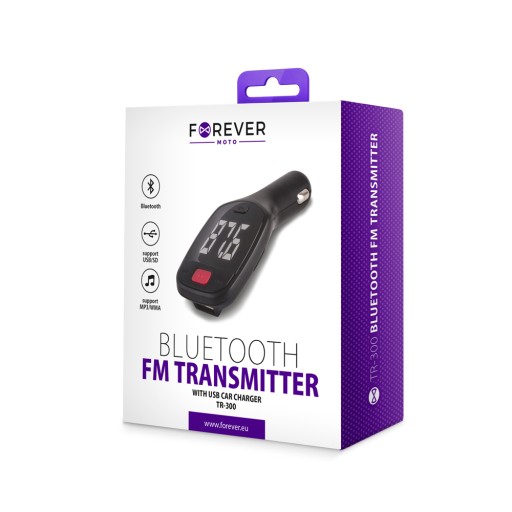 Transmiter FM Bluetooth MP3 SD USB Pilot FOREVER