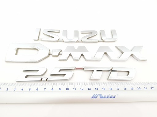 123 - ISUZU D-MAX 2.5 TD ЗНАЧОК ЛОСКУТА ЭМБЛЕМА НАДПИСЬ