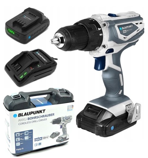 Акумуляторна дриль AKU 18V Li-lon 42NM BLAUPUNKT