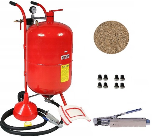 СИФОННИЙ ПІСКОСТРУМИННИЙ АПАРАТ 38Л 8 НАСАДОК АБРАЗИВ В КОМПЛЕКТІ