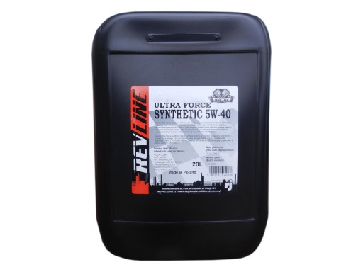 Моторное масло Revline Ultra Force 5W40 20л.