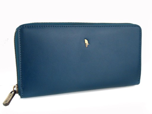 PUCCINI mu-1962 niebieski skórzany portfel damski 8327871183 - Allegro.pl