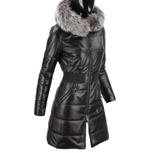 Dámsky kožený kabát Zimný DORJAN SYL450_2 XS