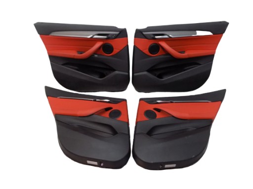 BMW F39 обивка двери боковины кожа MAGMA RED KPL