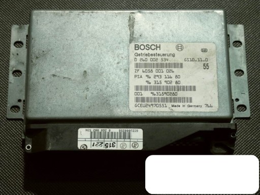 Комп'ютер peugeot 406 v6 0260002534 9629311680 9631590280