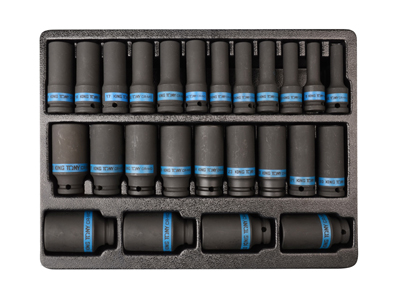 Длинные шестигранные ударные головки 1/2