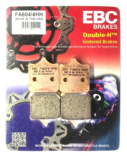 FA604/4HH - КОЛОДКИ ПЕРЕДНЯ TRIUMPH SPEEDTRIPLE 1050 РІК 09-16