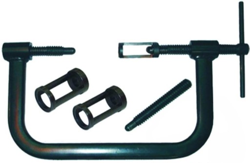 Затискач для демонтажу клапанів