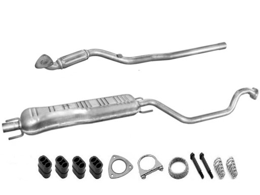 OPEL ZAFIRA A 1.6 глушители + комплект (год 2000-2003)