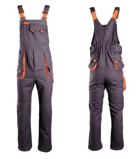 РОБОЧІ КОМБІНЕЗОНИ БАВОВНА 100% ІСКРА ТЕМНА СТАЛЬ