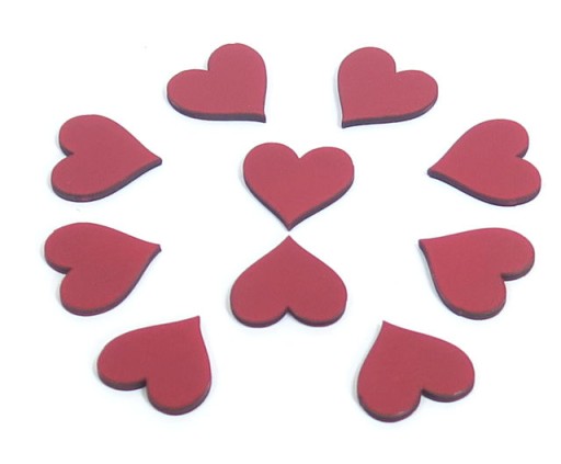 Mars & More Lapdesk - Schoßtisch Mit Holz Herzen Motiv 43x33cm