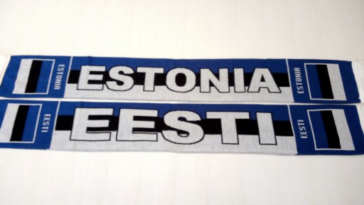 В'ЯЗАНИЙ ШАРФ-ФАН - ЕСТОНІЯ - ВИВОРЕЧНИЙ.