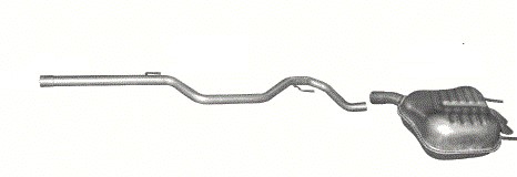 Глушник + труба DPF Opel Vectra C 1,9 CDTi