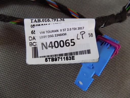 VW TOURAN 5T bundle left front 5TB971153E