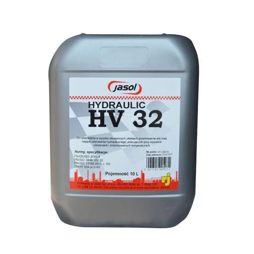 Гидравлическое масло JASOL HV 32 - - 10 литров