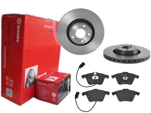 Диски колодки BREMBO передня AUDI A6 C6 321MM