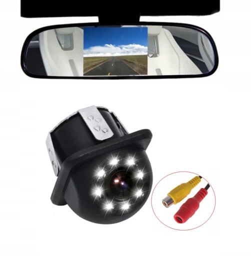 КАМЕРА ЗАДНЬОГО ВИДУ 8 LED + 4,3-ДЮЙМОВИЙ МОНІТОР ЗАДНЬОГО ВИДУ