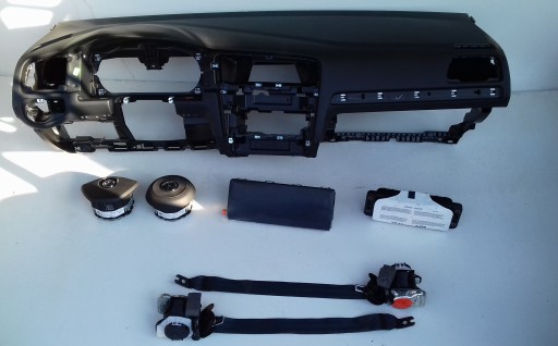 VW GOLF 7 VII ДОСКА КОНСОЛЬ ПОДУШКА БЕЗОПАСНОСТИ РЕМНИ ORG