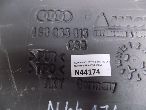 AUDI A7 4G soundproofing NADKOLA 4G8863813