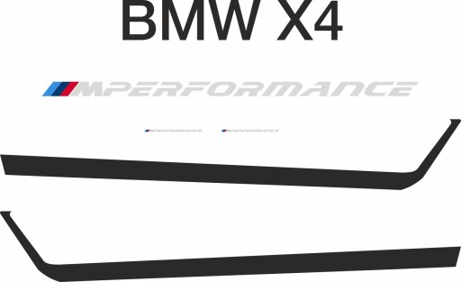 Наклейки на BMW X4 Performance LONG TERM FILM