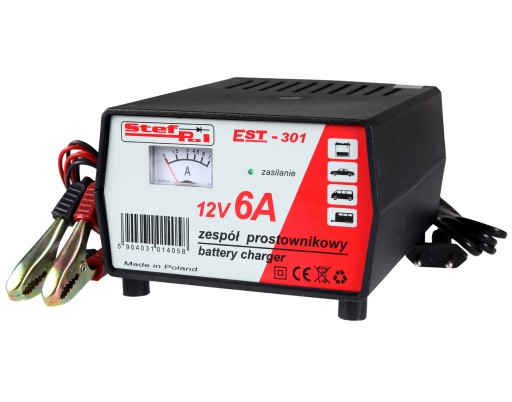 Выпрямитель STEF-POL EST-301 12V 6A