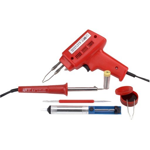 ПАЯЛЬНИК, ПІСТОЛЕТ, НАБІР ДЛЯ ПАЯННЯ, 9 ЕЛЕМЕНТІВ