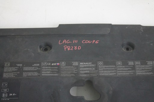 BLENDE ABDECKUNG OBEN ÖV, SZÍJ VORNE RENAULT LAGUNA III COUPE