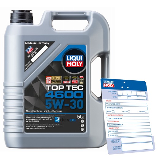 Syntetický motorový olej Liqui Moly TOP TEC 4600 5l 5W-30