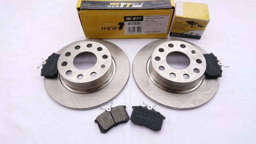 ТОРМОЗНЫЕ ДИСКИ + КОЛОДКИ ЗАДНИЕ SKODA OCTAVIA YETI