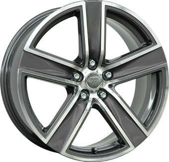 4 x ALU диски 17 7. 5x17 5X100 ET35 ROSSO RR2