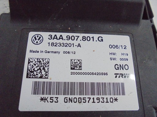 VW PASSAT B7 CC modulo Centralina freno 11R >