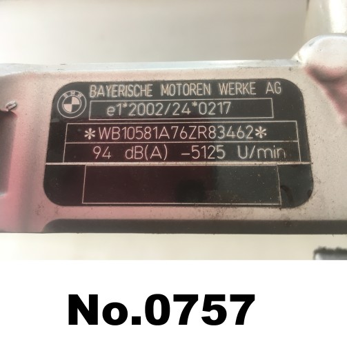 0757 - BMW K 1200 S K1200S 12.05 K40 рама + документи DE