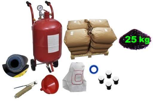 МАШИНА ПІСКУ СИФОННА 76Л + ПІСОК КОРУНД 25 кг