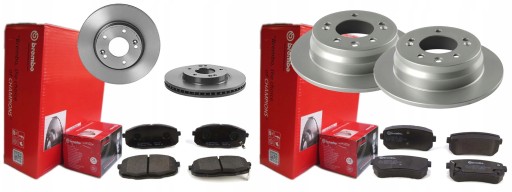 ДИСКИ КОЛОДКИ BREMBO СПЕРЕДУ І ЗЗАДУ KIA CEED 280 ММ