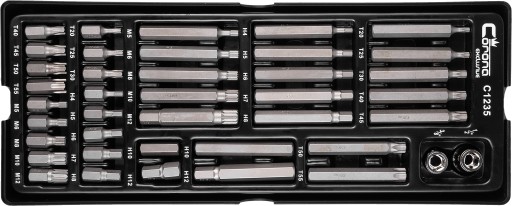 КАРТРИДЖ-НАБІР БІТ ALLEN, TORX І SPLINE 40 ELEM