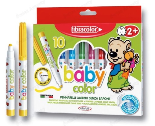 MAZAKI BABYCOLOR OD 1 ROKU 10 KOLORÓW FIBRACOLOR