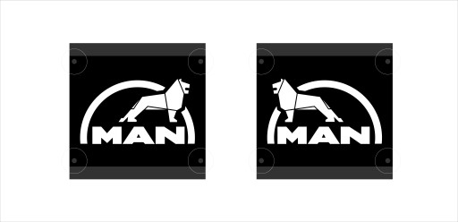 Именная доска логотип углы 16x16 2шт + бесплатно