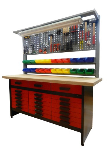 Гаражний стіл стільниця 40 мм + надставка, підвіски і т. д.