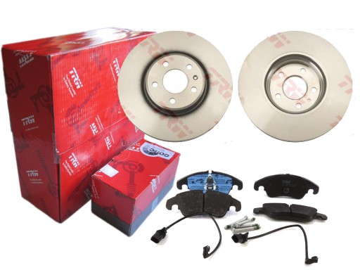 Диски колодки TRW передние AUDI Q5 8R 320MM