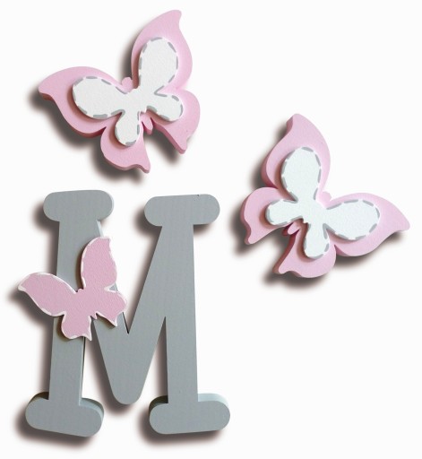 Букви НА стіні наклейки 3D ім'я дитини