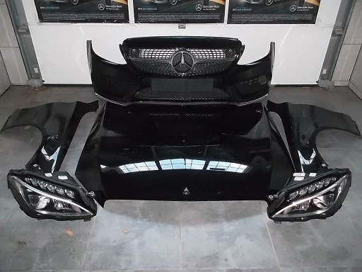 205 - MERCEDES C CLASS W205 КУПЕ AMG КАПОТ, ВСЯ ПЕРЕДНЯЯ ЧАСТЬ