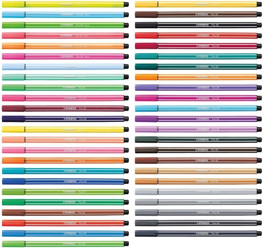 Flamastry STABILO Pen 68, pisaki neon etui 6 sztuk