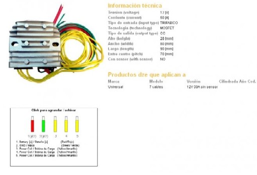 2450-01 - УНИВЕРСАЛЬНЫЙ РЕГУЛЯТОР НАПРЯЖЕНИЯ MOSFET, 7 КАБЕЛЕЙ