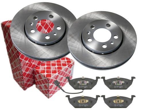 ДИСКИ + КОЛОДКИ FEBI ПЕРЕДНИЕ VW GOLF BORA POLO