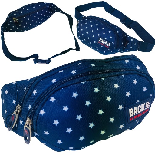 Дитяча сумка Derform біла, Відтінки синього, Різнокольор