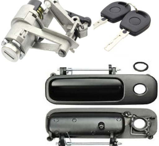 1J6827297G - ЗАМОК ДВЕРНА РУЧКА ВСТАВКА ДЛЯ ЗАДНІХ ДВЕРЕЙ БАГАЖНИКА VW LUPO