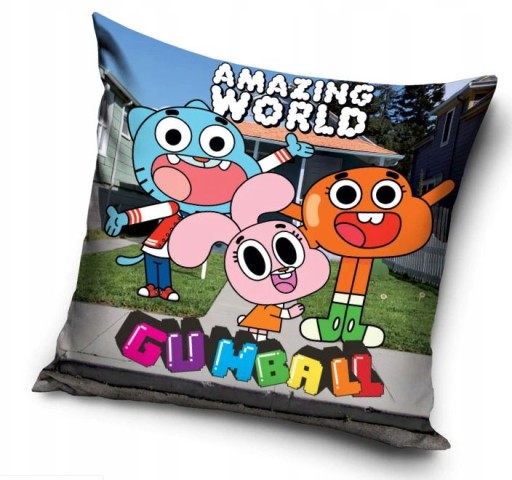 OBLIEČKA 40x40 GUMBALL CARTOON NETWORK LICENCIA