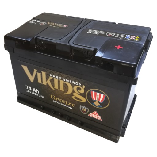 MV74 - АКУМУЛЯТОР 74AH 12V 680A VIKING